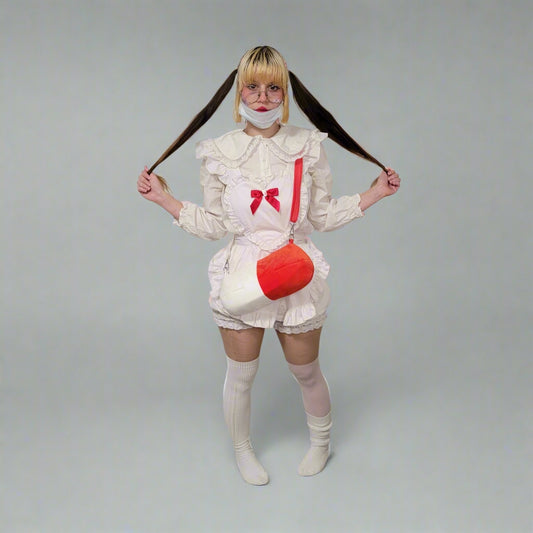 Plush Pill Capsule Crossbody Bag