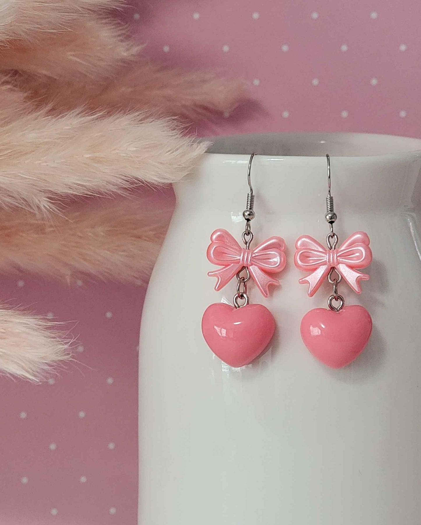 PPG Pink Blossom Earrings (Pierced)