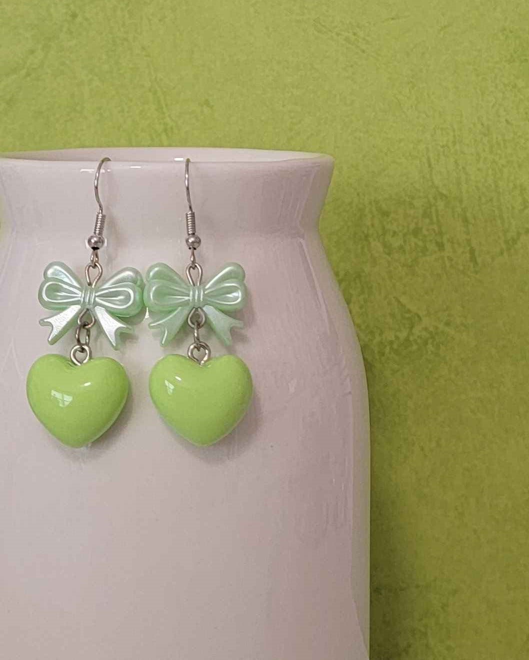 PPG Green Buttercup Earrings (Pierced)